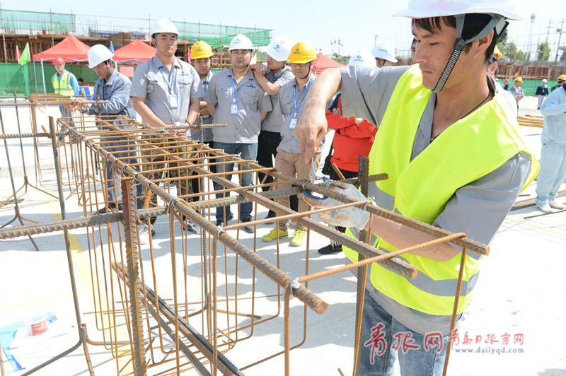 比速度拼质量！青岛农民工建筑技能大比拼(图4)